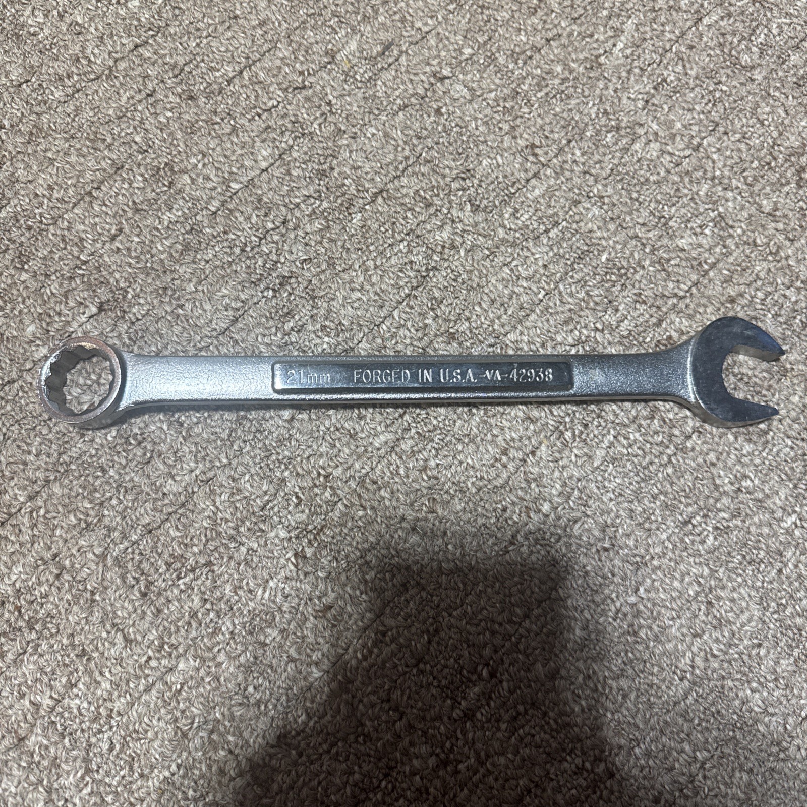 Craftsman Tools USA 42938 VA Metric 21mm Chrome Combination Wrench 12 Point