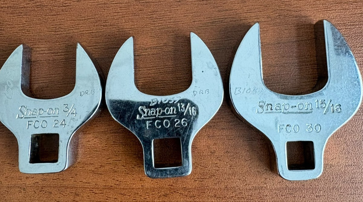 Snap On FCO12/14/18/20/22/24/26/30–3/8″ Drive SAE Open-End Crowfoot Wrench Set