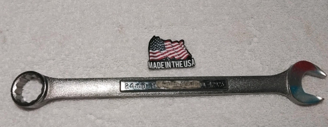 Craftsman Metric MM Combination Wrench, USA 12pt, 24mm – Part # 42923 VA
