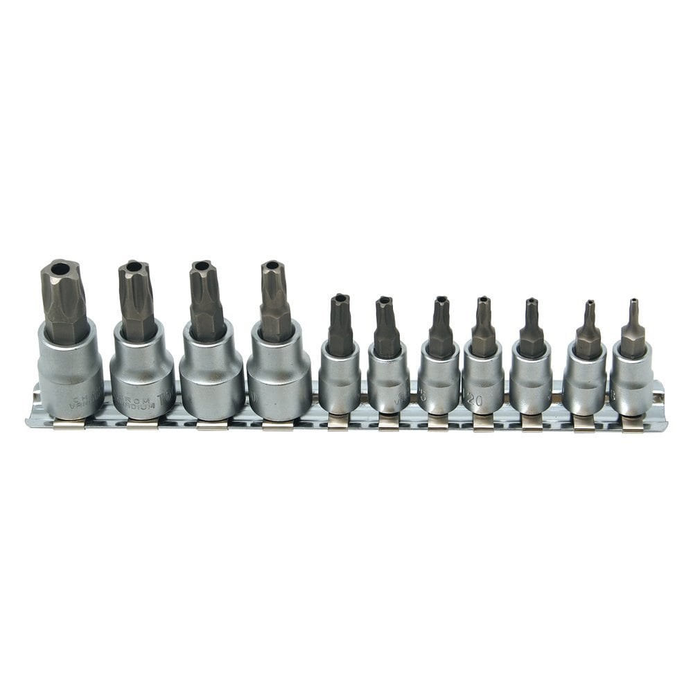 CTA Mixed Drive Size Torx Plus TR Bit Socket Set 11 Pieces
