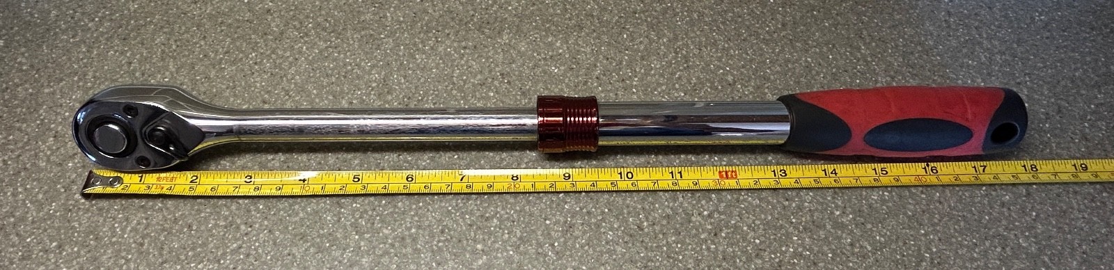 Great Neck 38021 1/2″ Drive Extendable Extending Ratchet Extends 11.5″ to 17″