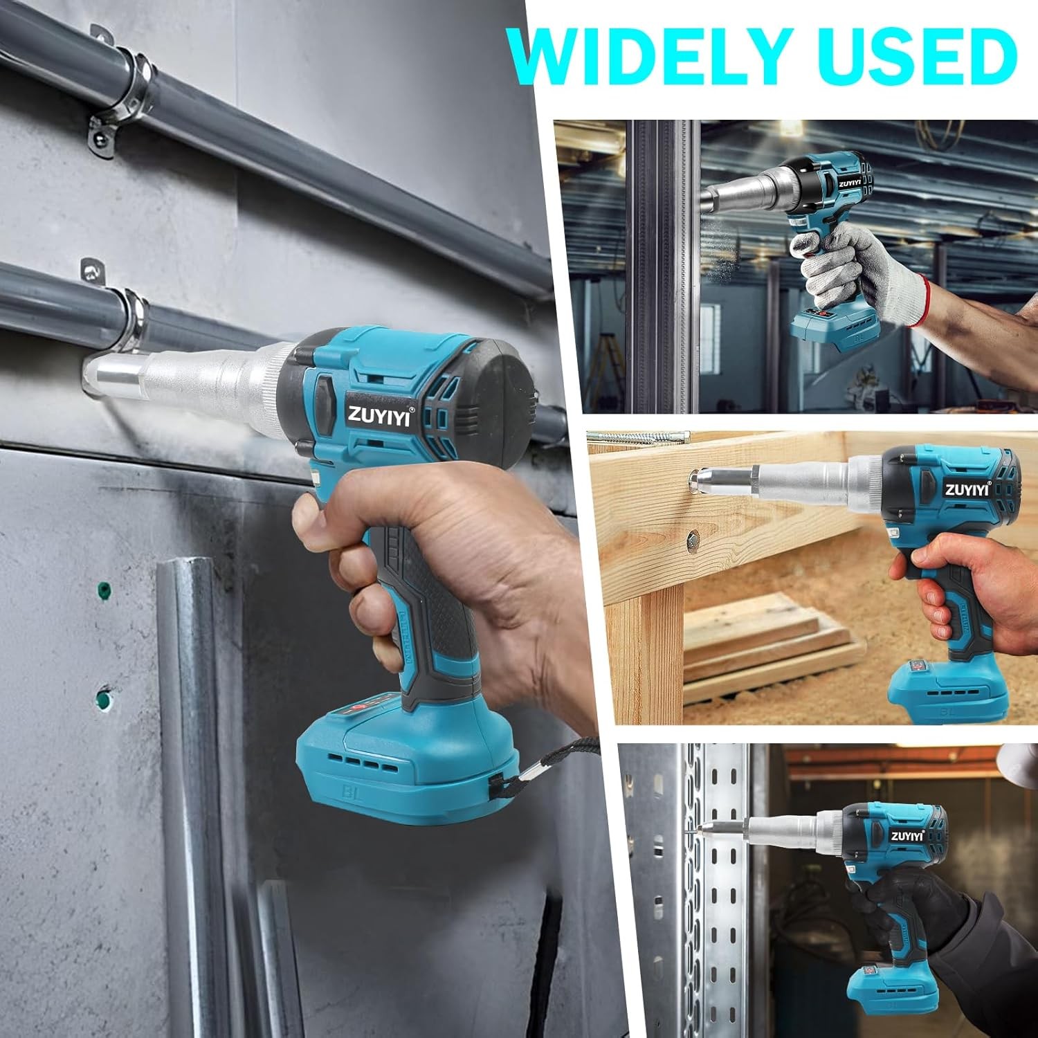 Cordless Rivet Gun Tool Compatible with Makita 18V Battery(No Battery),…