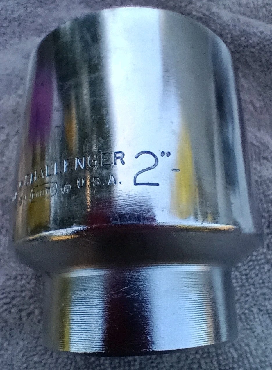 NEW OLD STOCK Challenger Proto 1864 2″ 12pt 3/4″ Drive Chrome Socket