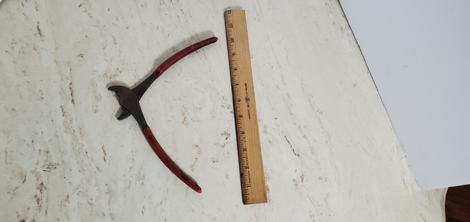 SNAP ON Tool 208CP Battery Bolt Pliers Side Mount Angle Nose Offset Jaws USA
