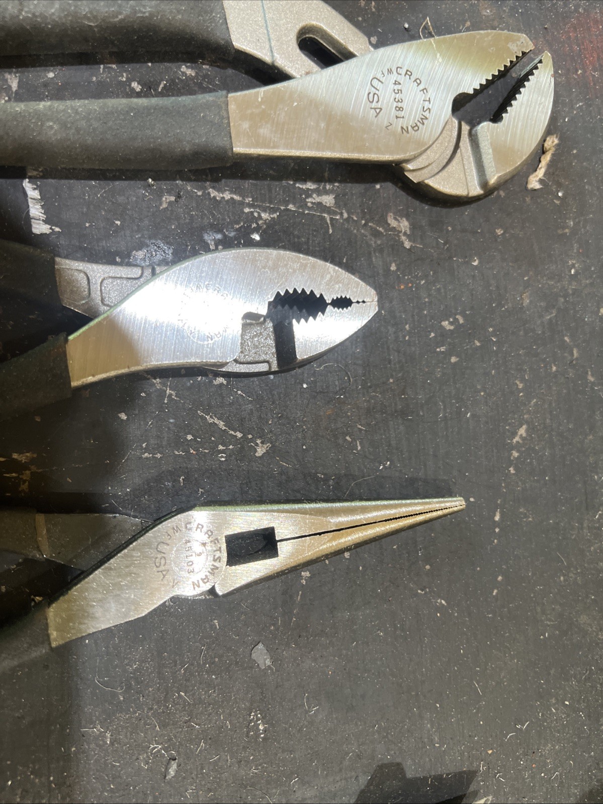 NOS Craftsman USA Made Plier Set 6 Pieces