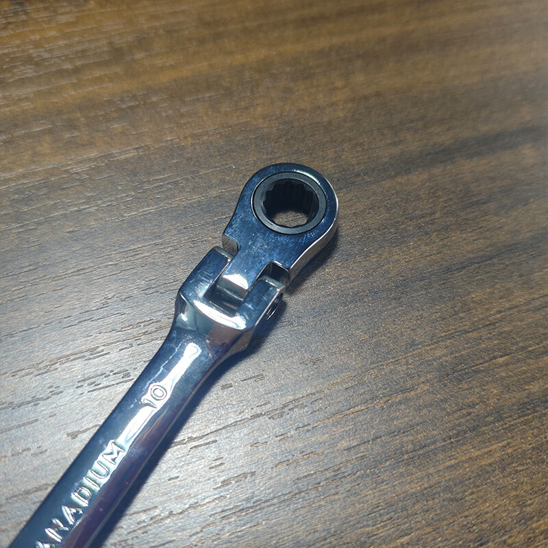 10mm Metric Flexible Head Ratcheting Wrench Spanner Tool Metric Flex Head