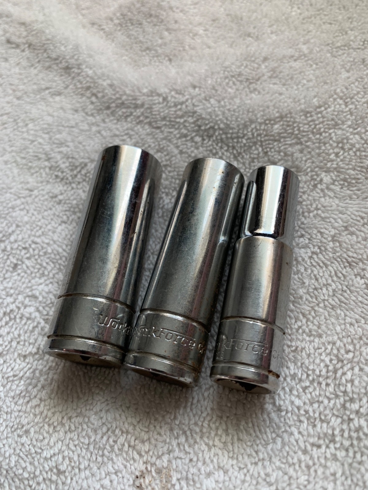 Workforce 3/8 Drive 6 Point Deep-well Sockets SAE 5/8, 7/16, 9/16