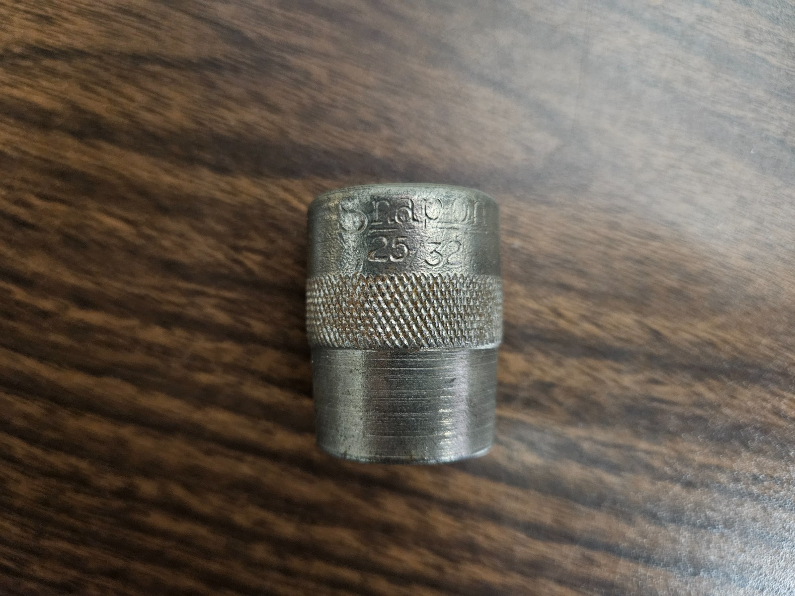 Vintage Snap-On 25/32″ 1/2″ Drive 6 Point Shallow Impact Socket USA