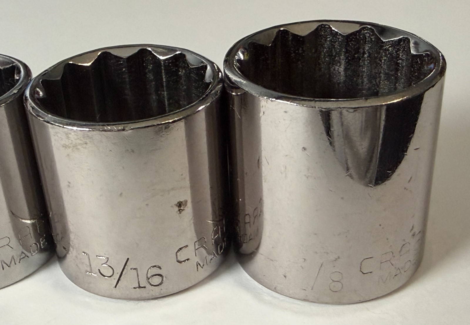 Craftsman 5 Piece Sockets 3/8″ Drive 12Pt -G2- 44335, 44336, 44337, 44338, 44339