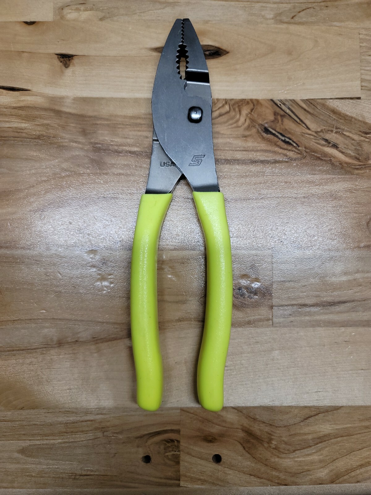 *NEW & UNUSED* Snap On 47ACF Hi-Viz Yellow – Combo Slip Joint Pliers FREE SHIP