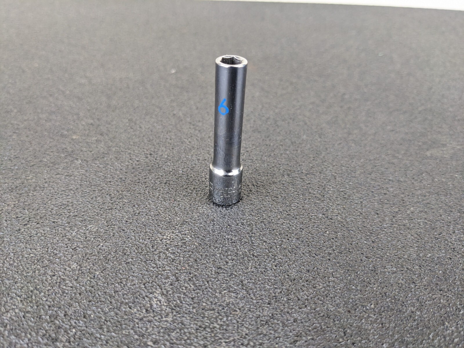 #bj515 Matco Tools NEW Deep 6 Pt 1/4” Drive 6mm Chrome Socket AD6M6A Made In USA