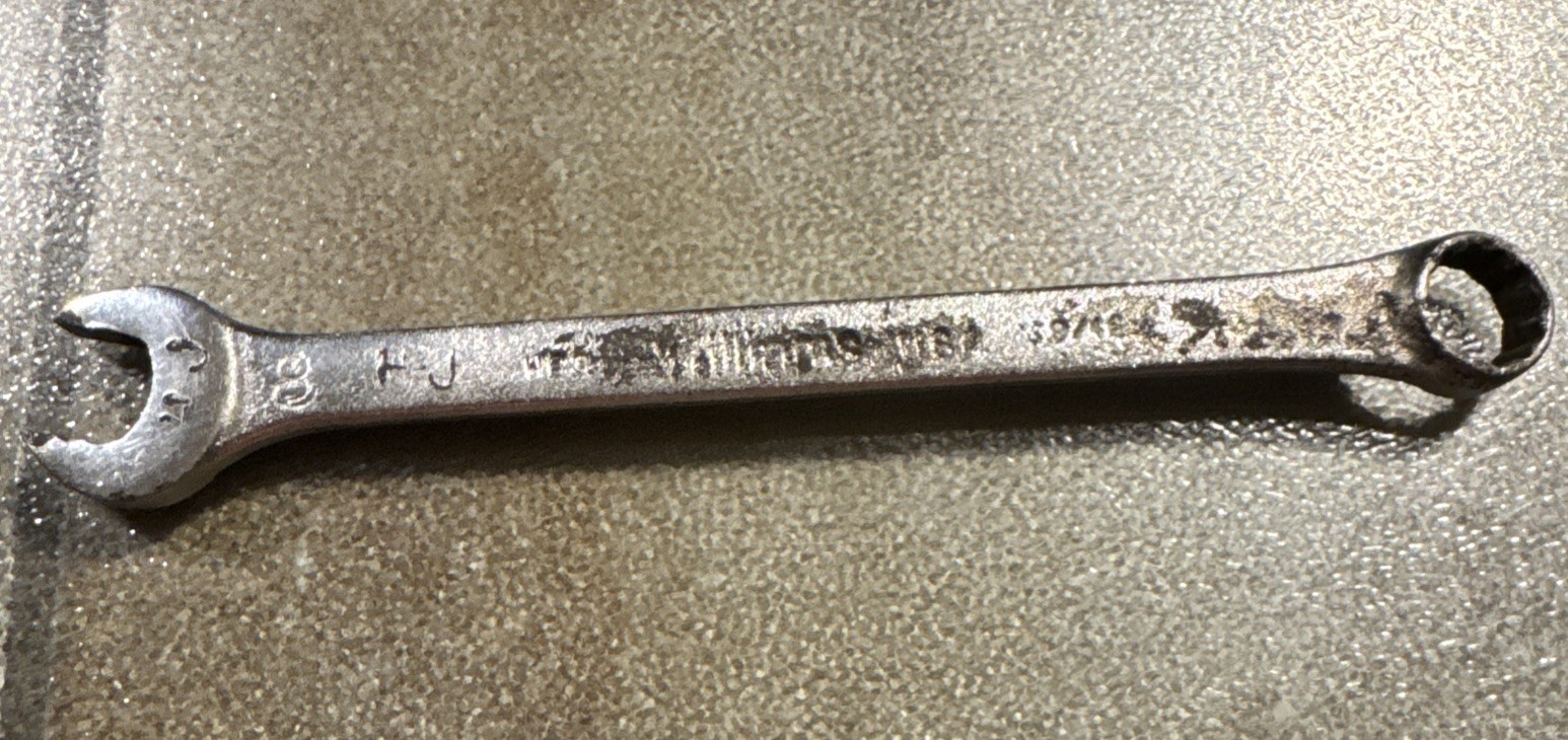 Vintage Williams NOT Superrench 9/16″ Combination Wrench 12 Point 1163 USA RARE