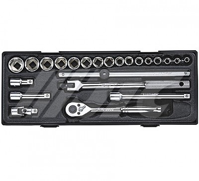 3/8″ DR. 23 PCS SOCKET SET 6~22 MM, JTC TOOLS # K3231
