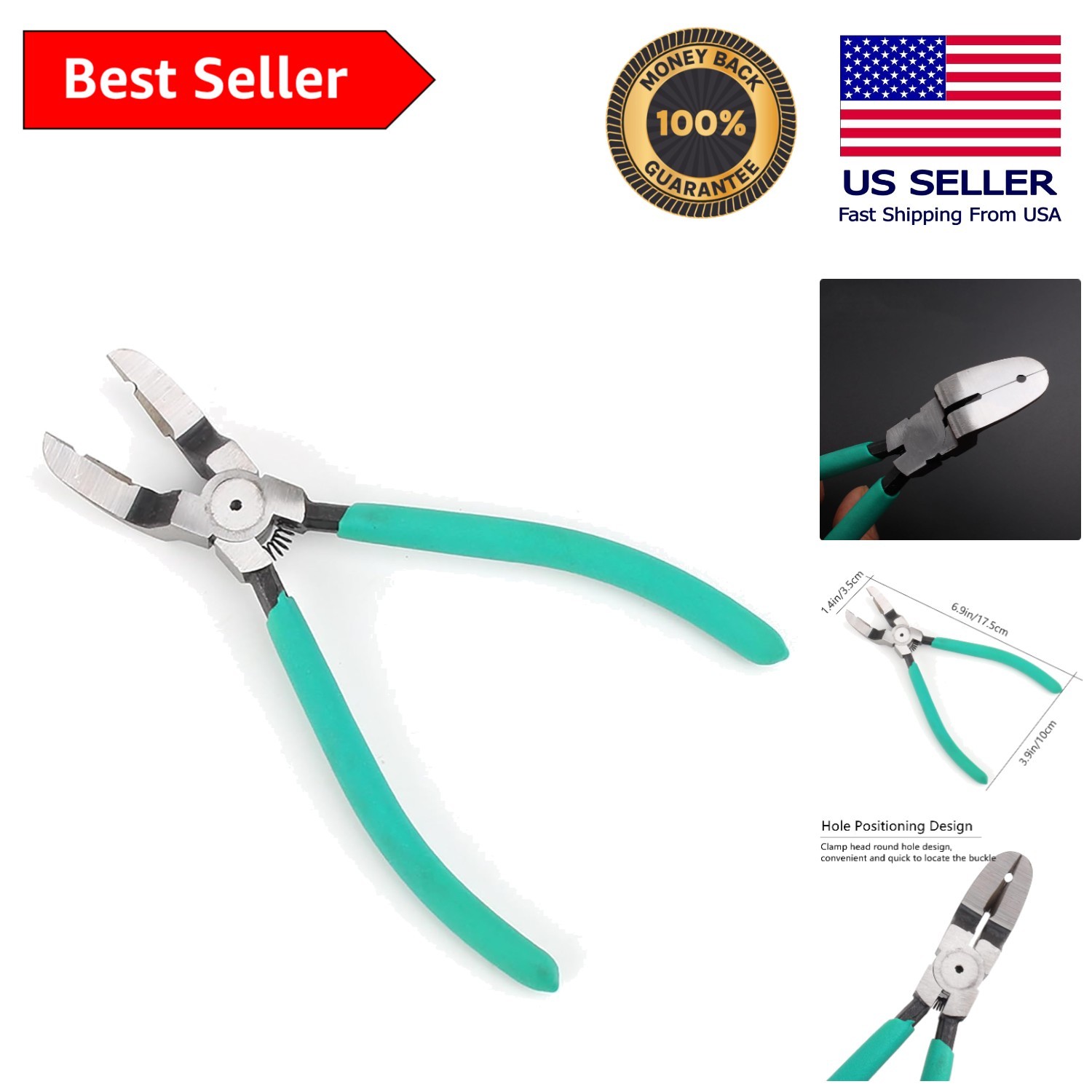 Multifunctional Carbon Steel Pliers for Car Fastener Removal – Ergonomic Design