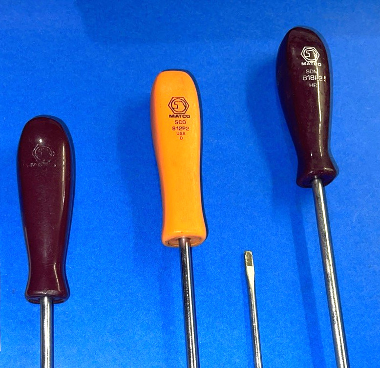MATCO TOOLS 6 PIECE MULTI STYLE HANDLE EXTRA LONG SCREWDRIVER SET 9-1/2- 22 IN.