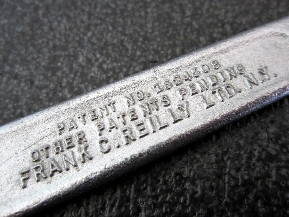 Antique Simplex No. 10 Ratchet Action Open End Wrench Frank C Reilly NY USA