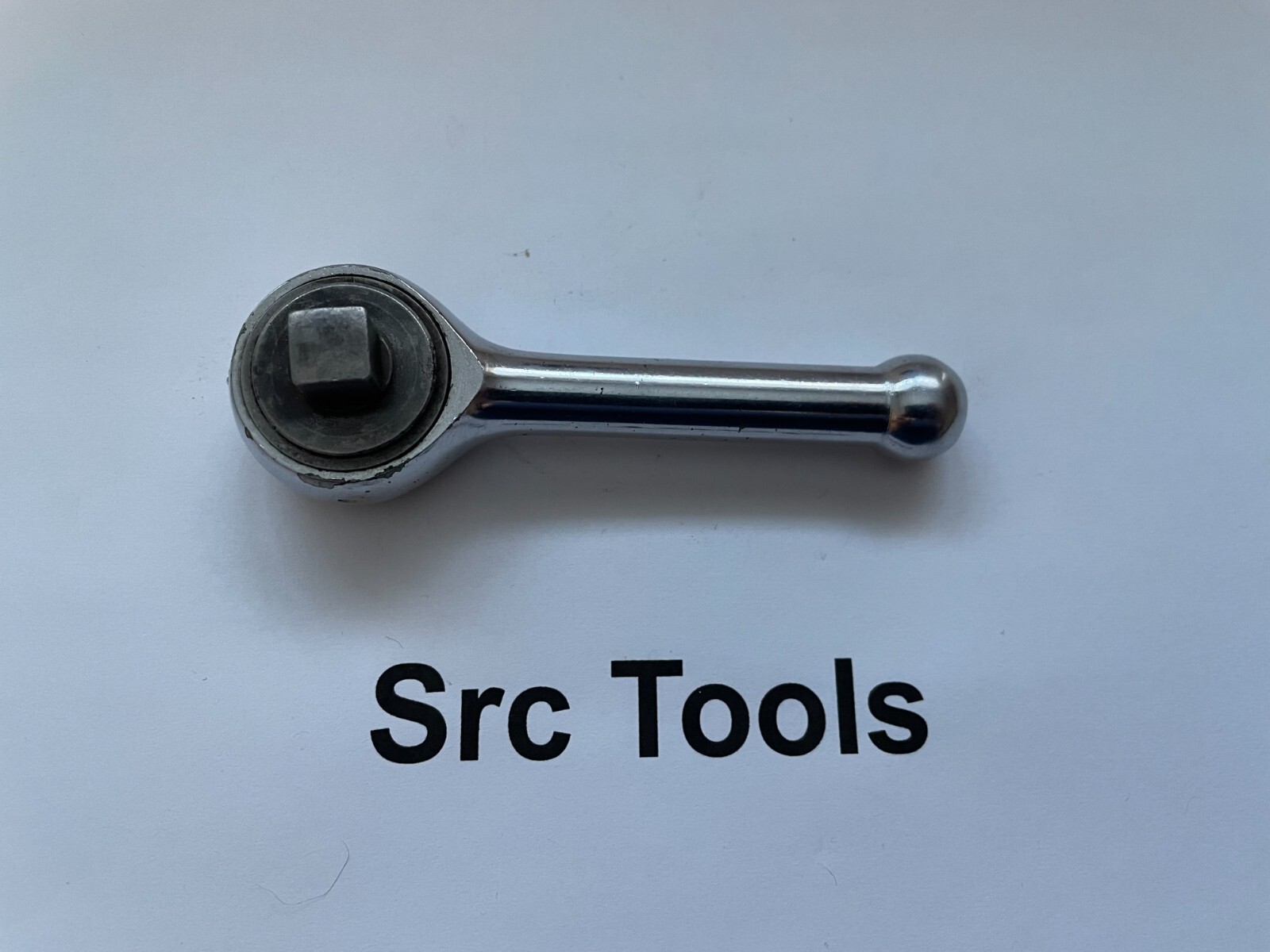 TrueCraft Tools 3/8″ Drive Chrome 4″ Stubby Ratchet 30135