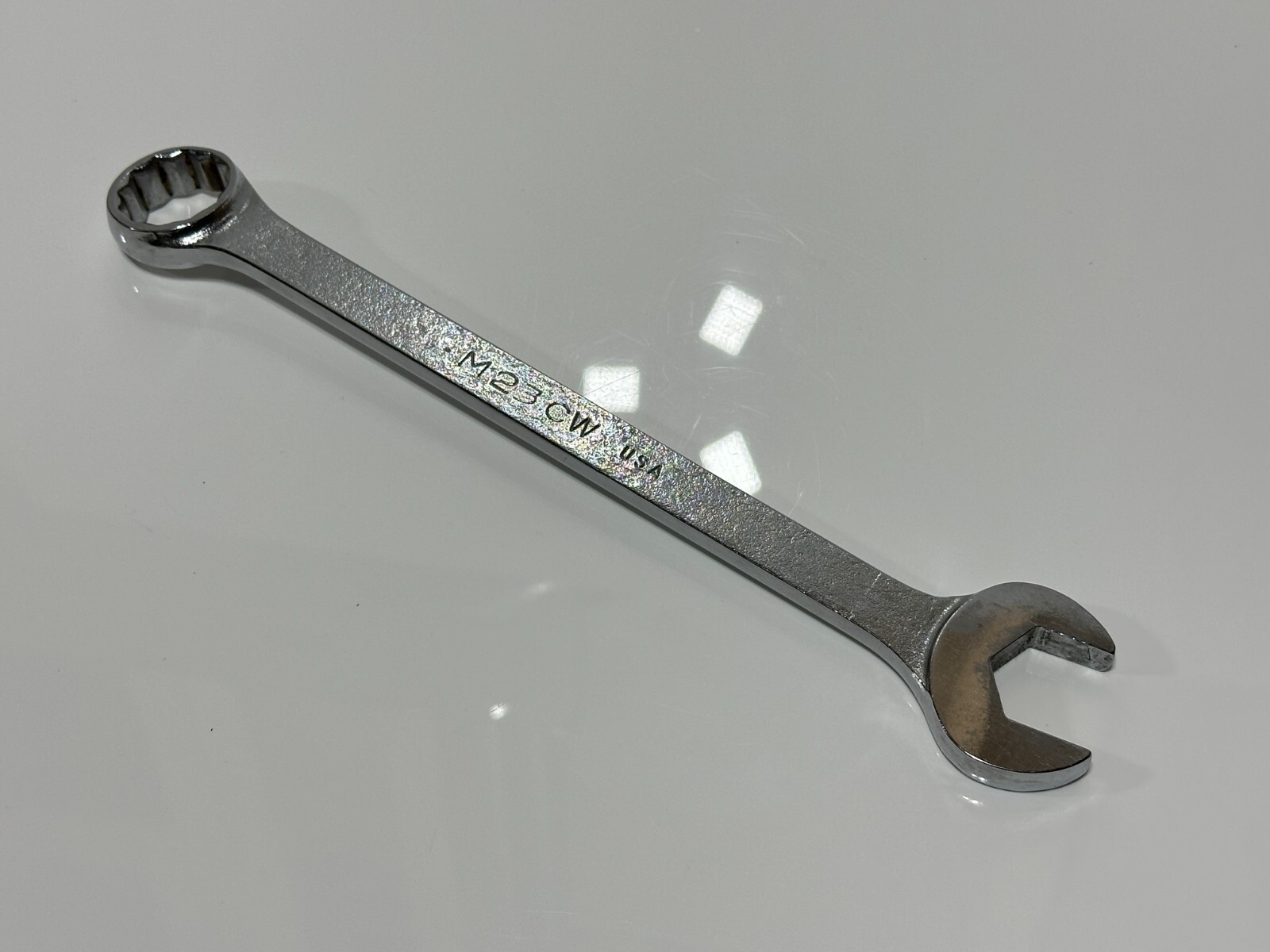 MAC Tools USA M23CW Metric 23mm Satin Chrome Combination Wrench – 12 Point