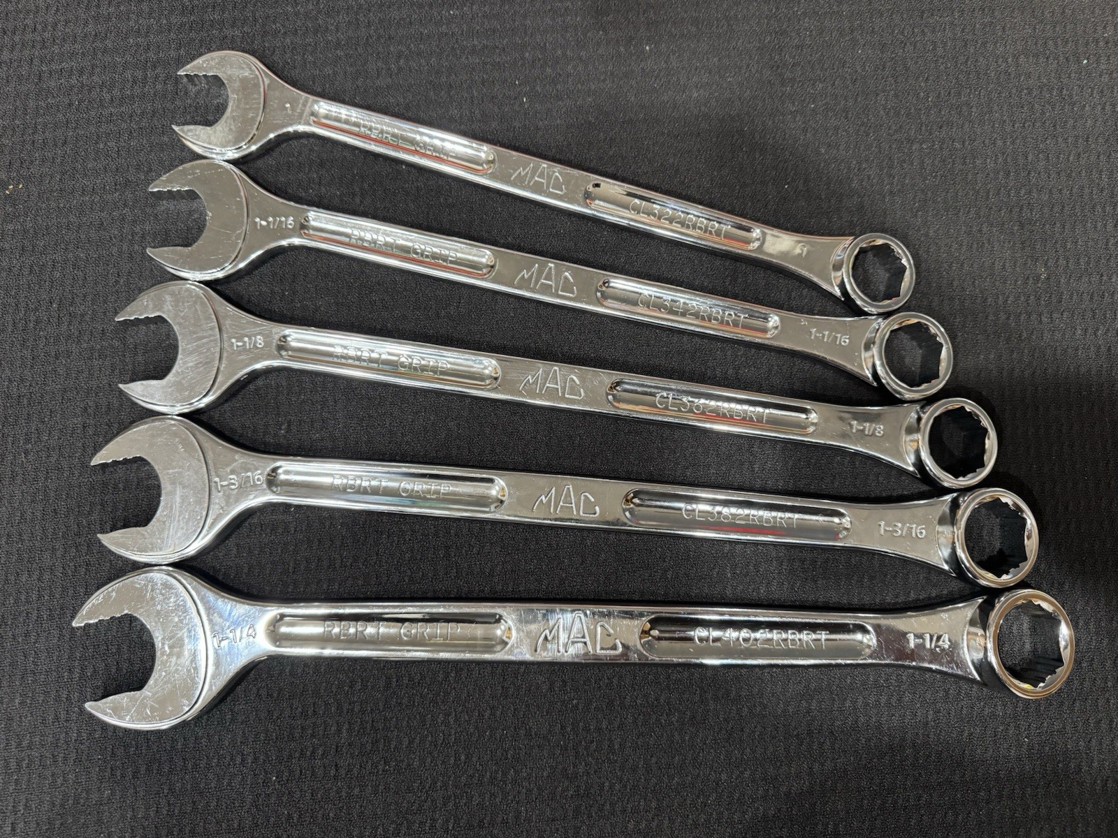 Mac Tools SCL5RBRT 5pc SAE R.B.R.T. Wrench Set 6Point 1-inch – 1-1/4-inch