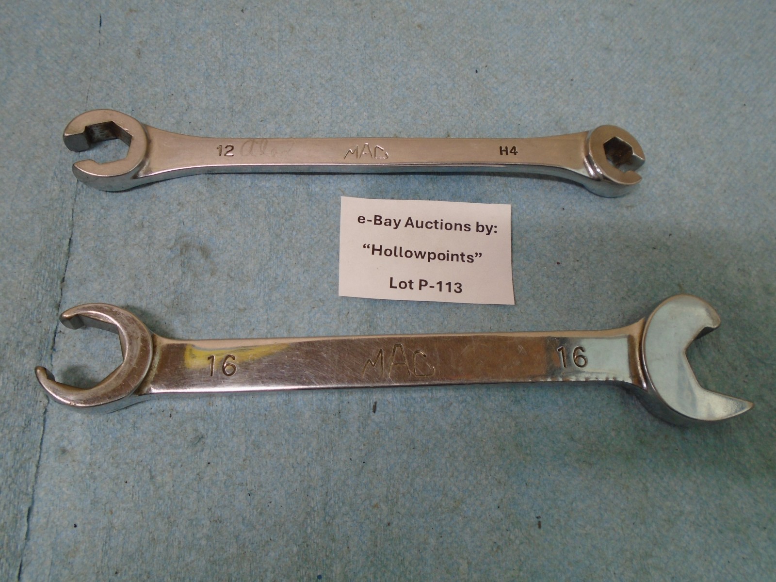 Mac Tools Specialty Line Flare Nut Wrench Lot of 2 Metric 10x12mm & 16MM P113
