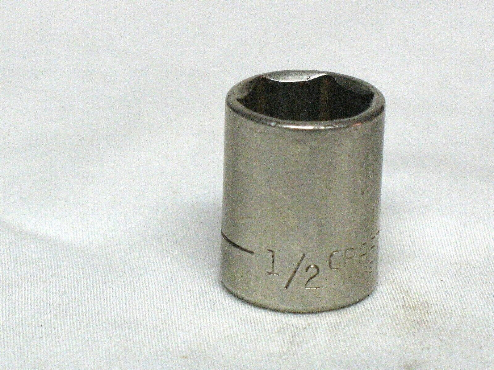 Craftsman USA 1/2″ 6 Point 1/4″ Drive Shallow Chrome Socket 43499 G Series