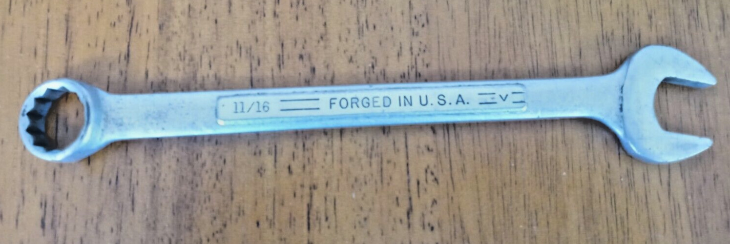 Vintage Craftsman 11/16” Combination Wrench =V= Forged in U.S.A.