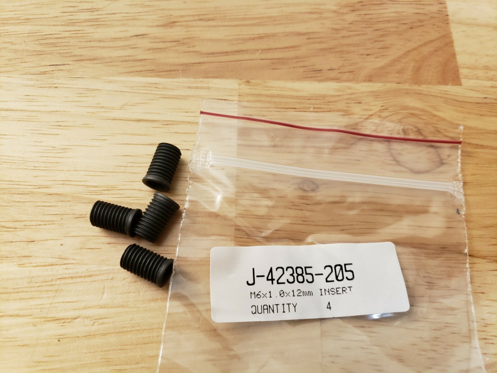 4 Pack 6mm Kent-Moore J-42385-205 M6x1.0x12mm Time-Sert Thread Repair Insert m6