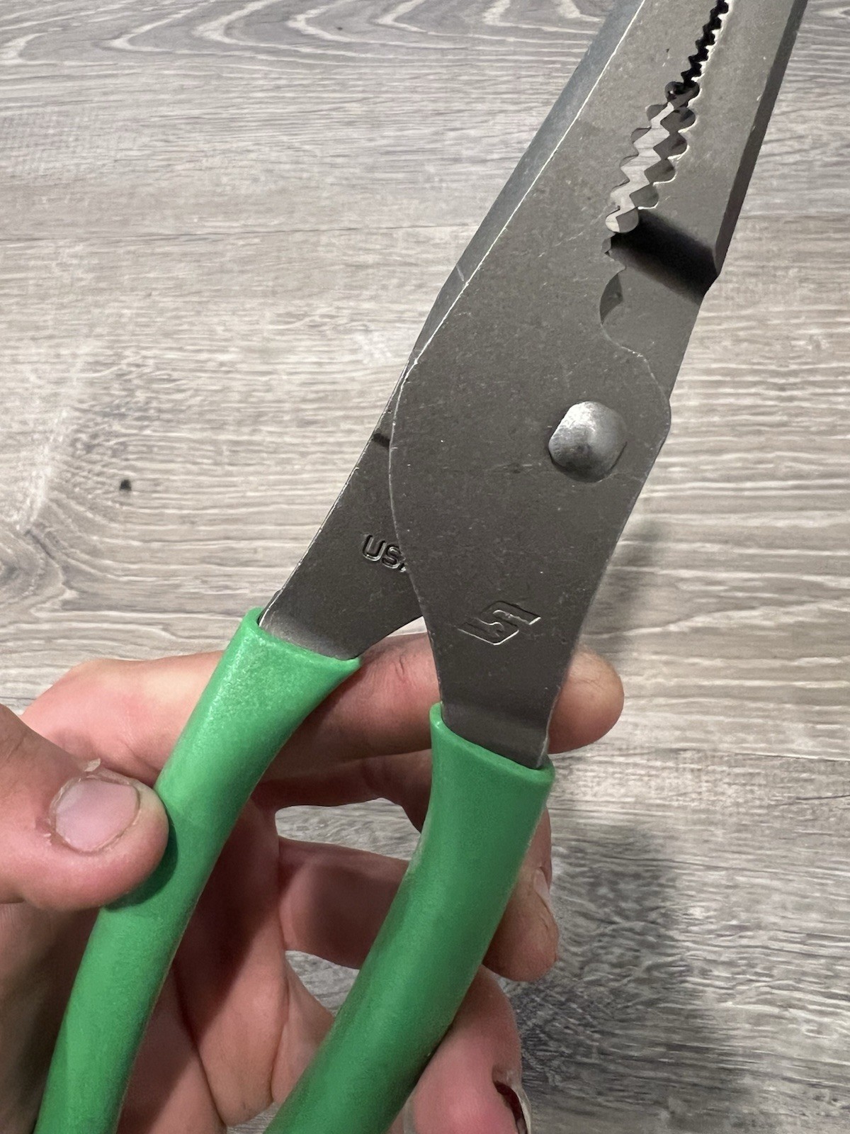 NEW Snap-on™ LN47ACF LN47ACFG Green 9 3/4″ Talon Grip Long Nose SlipJoint Pliers