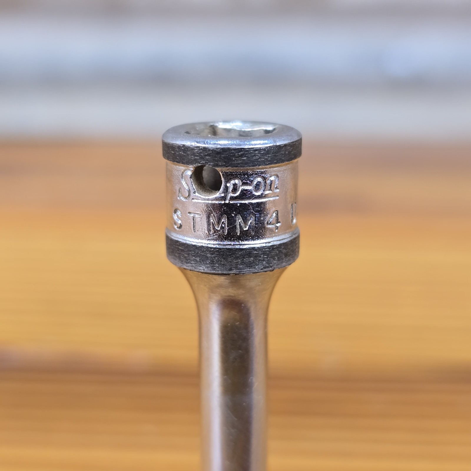 Snap On 1/4″ Drive 4MM 6PT Deep Chrome Socket STMM4 NICE!