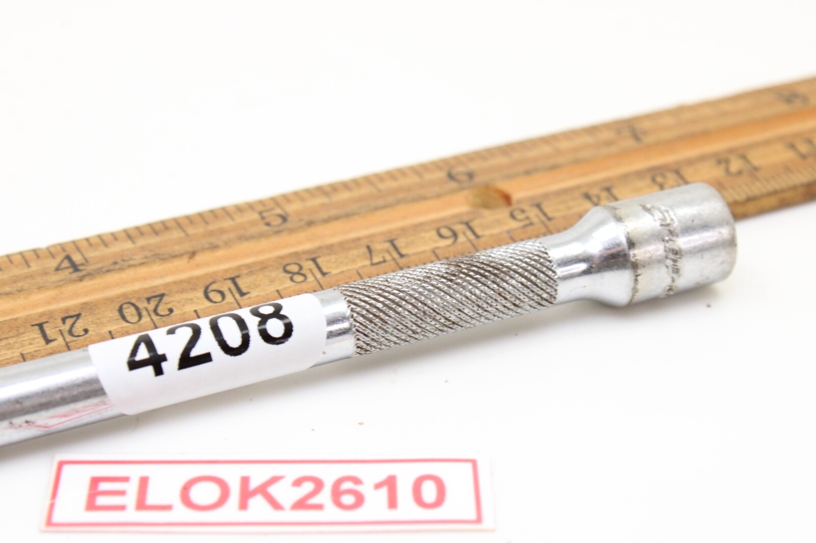 Snap-on Tools TMXWP6 1/4″ Drive 6″ Long Chrome Knurled Wobble Extension USA