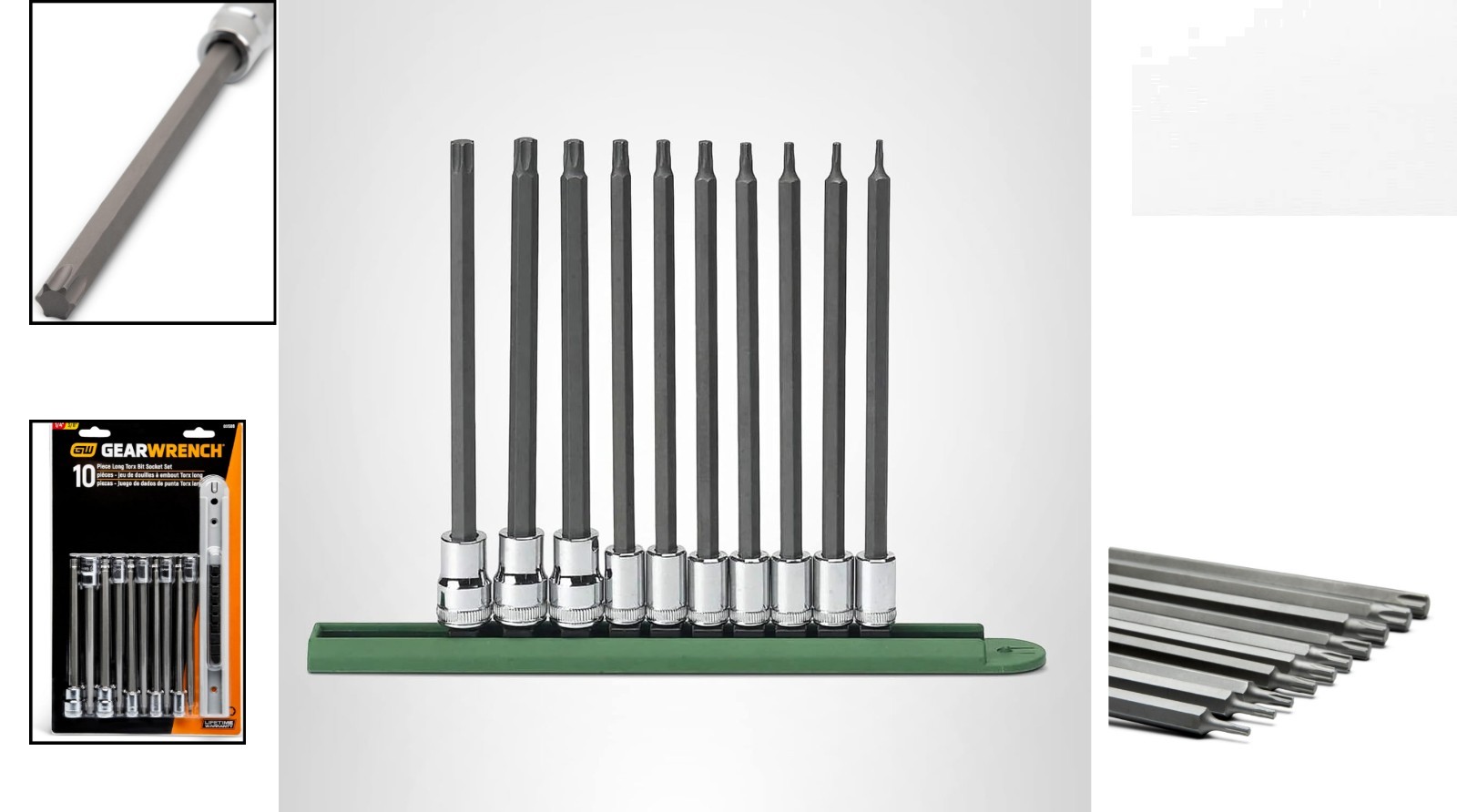 Advanced 10-Piece Long Torx Bit Socket Set with S2 Steel – Robust 1/4″ & 3/8″