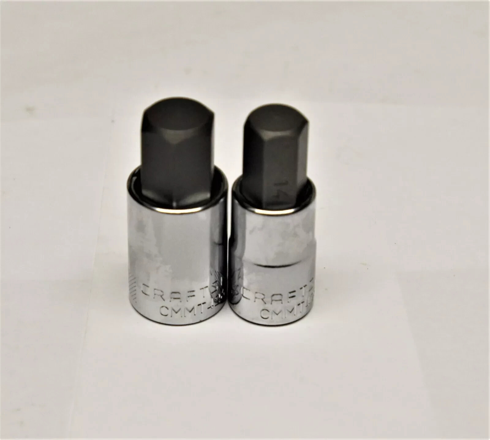 Craftsman 2pc. Metric 1/2″ Dr. Hex Socket Bits #CMMT42669 #14 & #CMMT42670 # 17