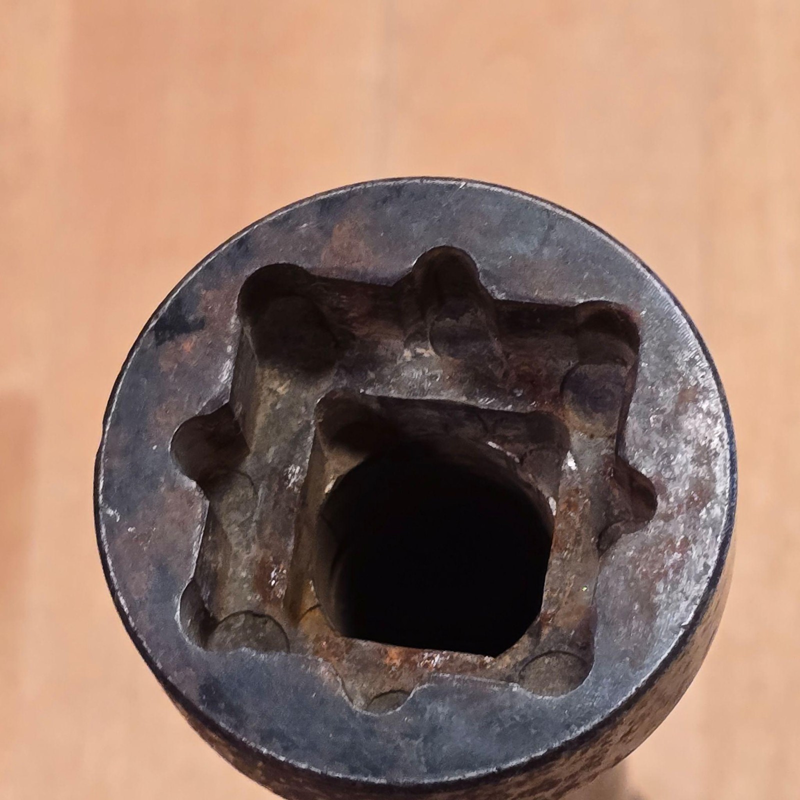 Specialty Double End Star Spline Socket Female Drive Steel Automotive Tool Used