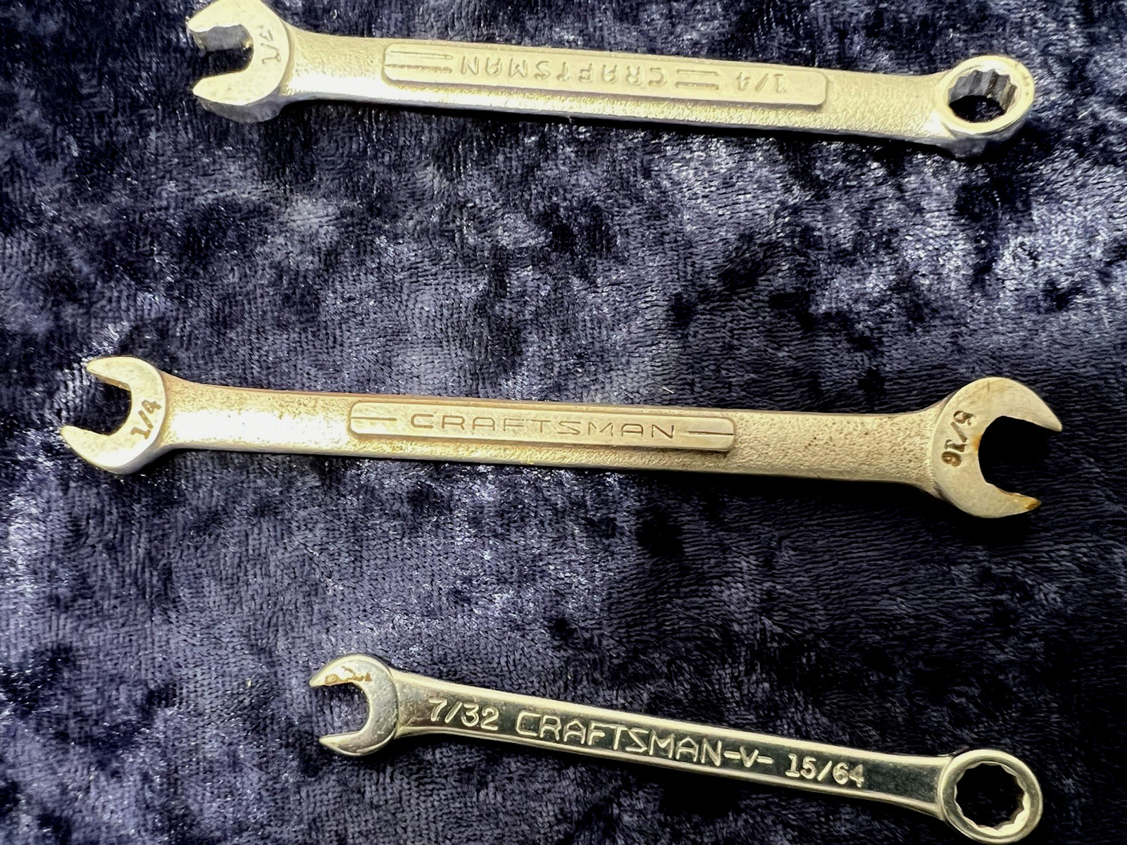 Craftsman 13/64″ x 7/32″ Combination Wrench -V- ASST SMALL WRENCHES + wizard