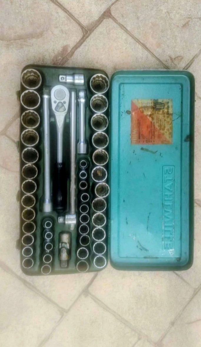 Vintage Stahlwille 50 1/2″ Ratchet & Socket Set 12-Point Metric Made In Germany