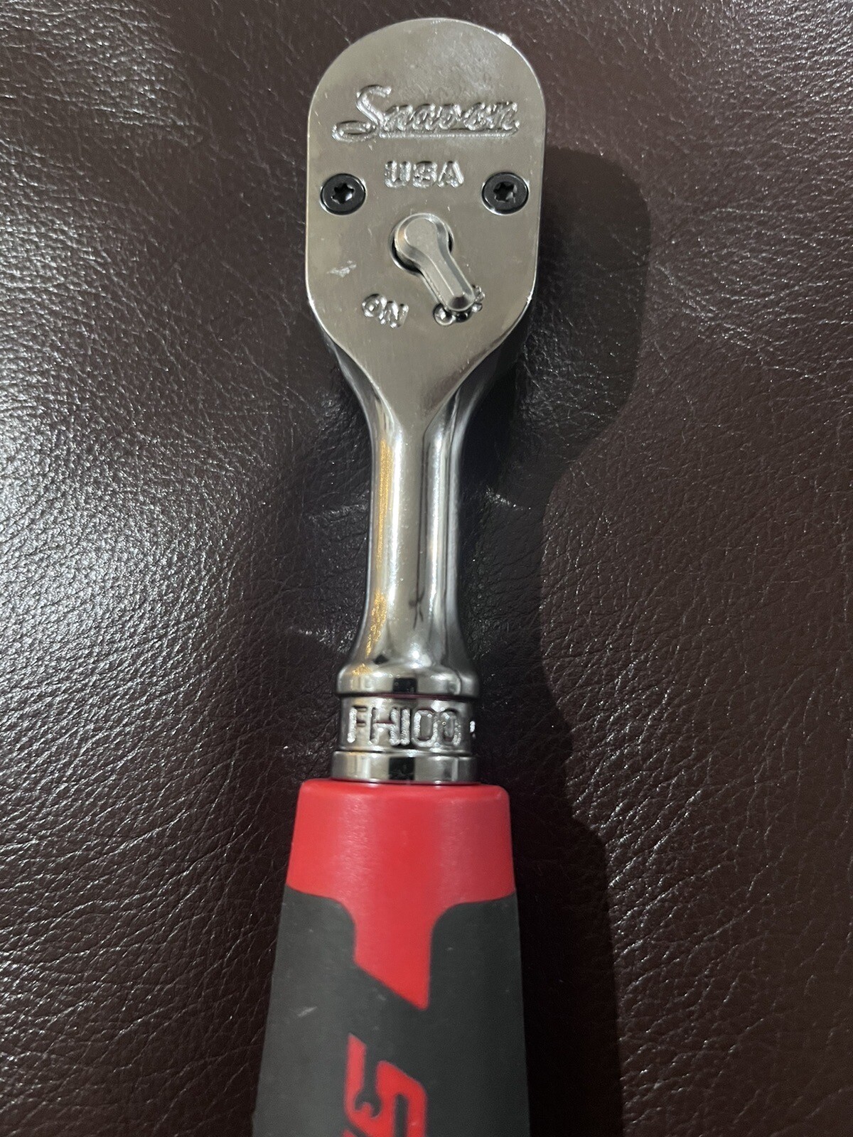 Snap On Tools New 2023 FH100 3/8″ 100 Tooth Low Profile Head Soft Grip Ratchet
