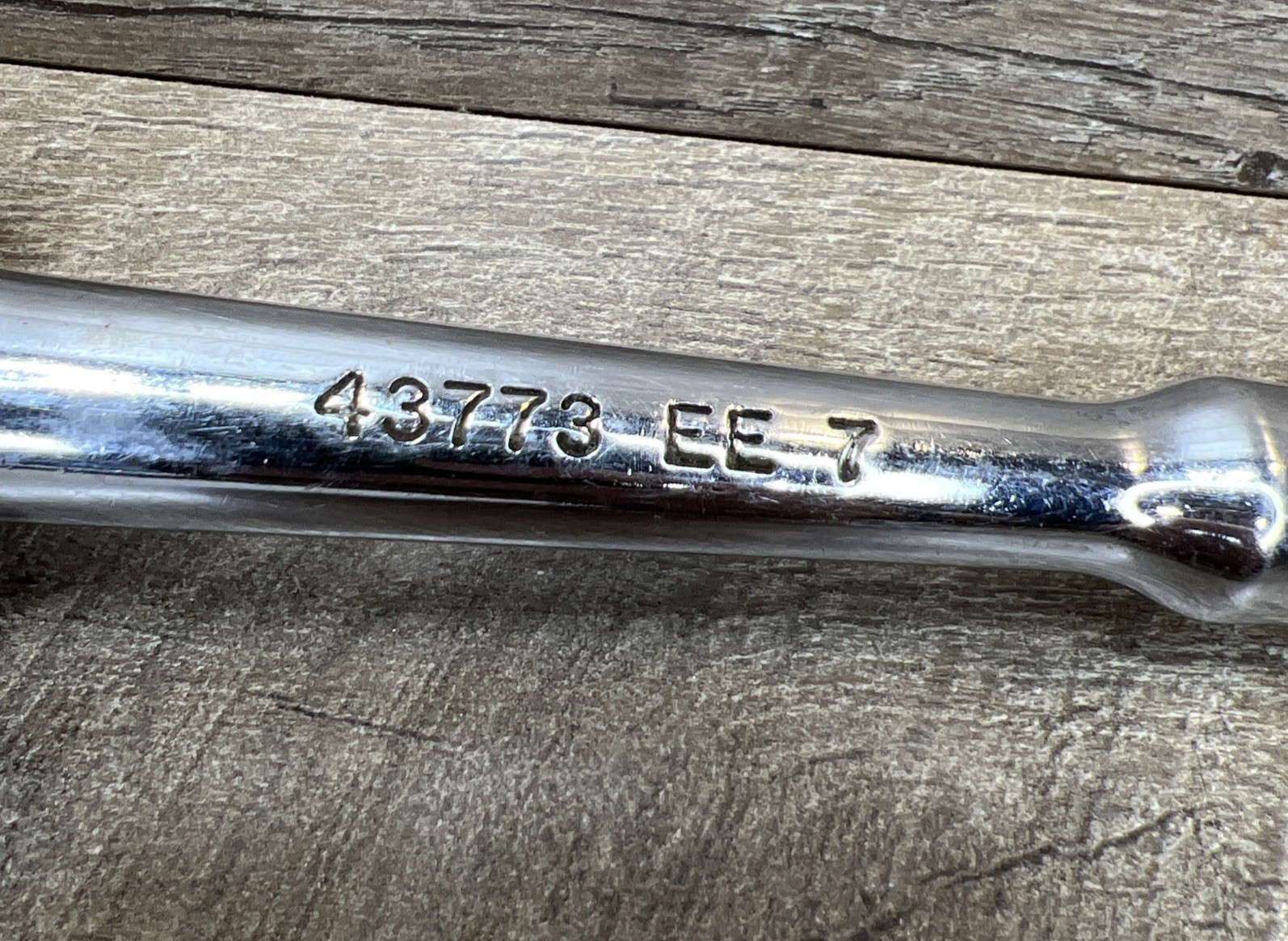 Vintage Craftsman 43773 EE 7 1/2″ Inch Drive Chrome Ratchet Thumb Wheel USA Made