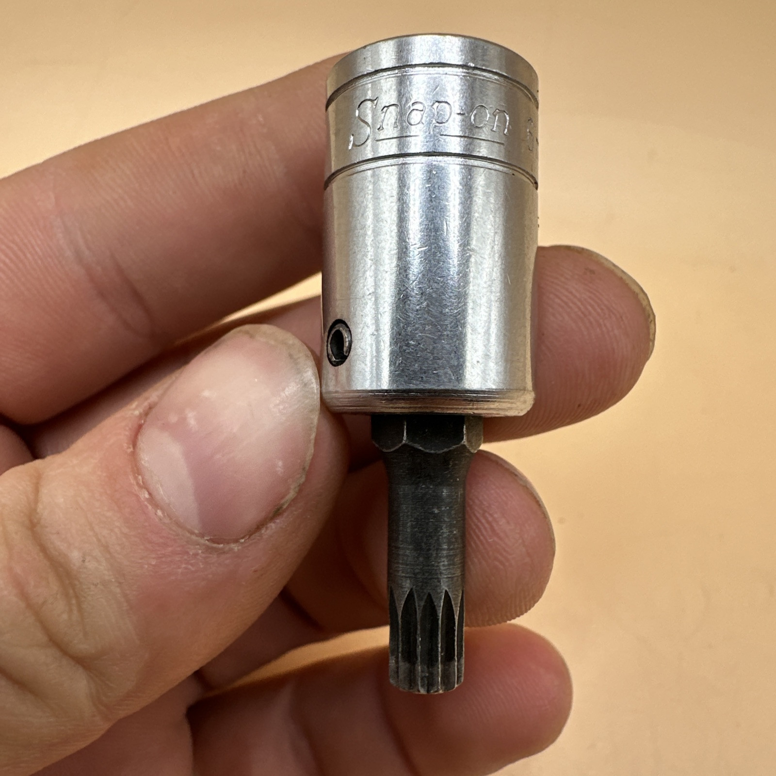 Vintage Snap-on FTSM6 3/8 Drive 6mm Metric Triple Square Socket