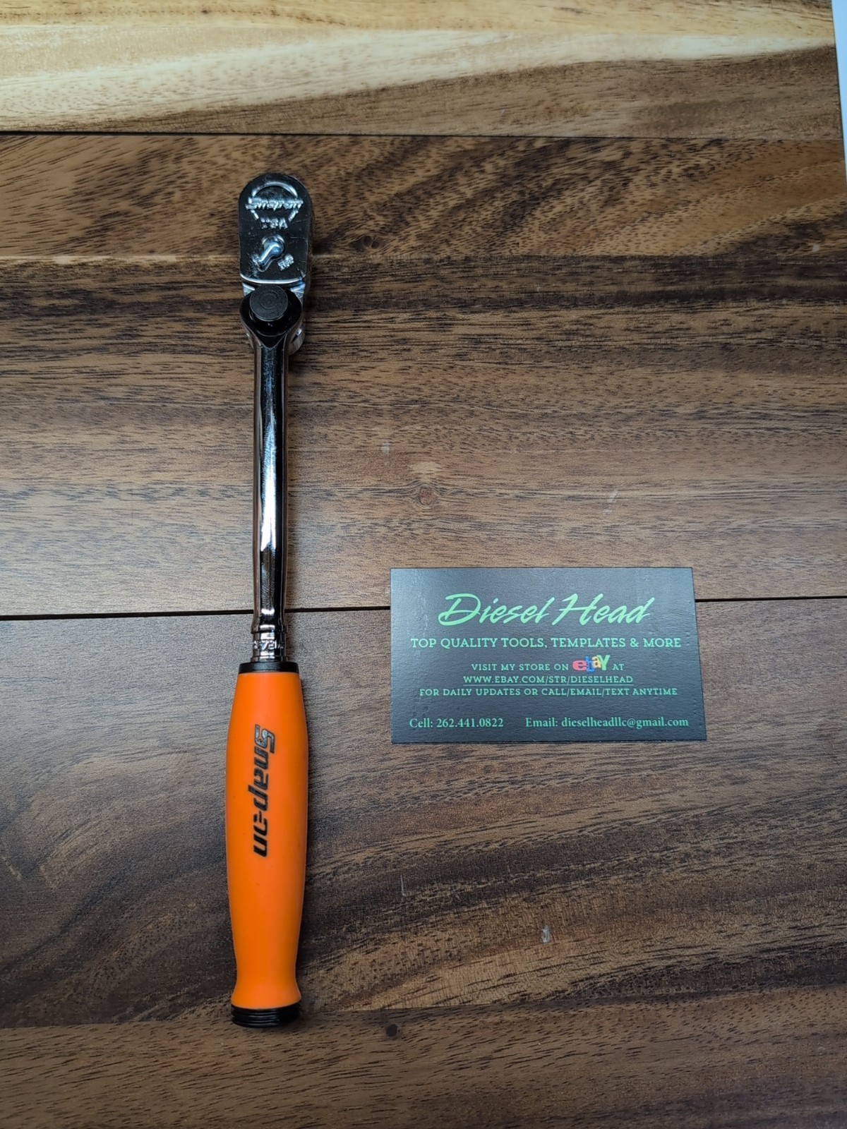 *New* Snap On FHC72MP INDEXING 3/8″ Head NEW STYLE ORANGE Soft Handle Ratchet