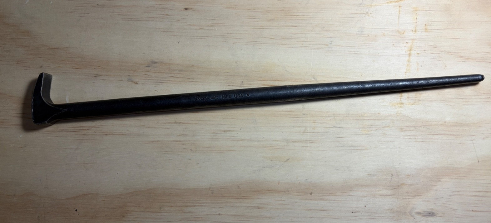 Snap-On Pry Bar 1650 15-1/2” Rolling Head Lady Foot Pry Bar