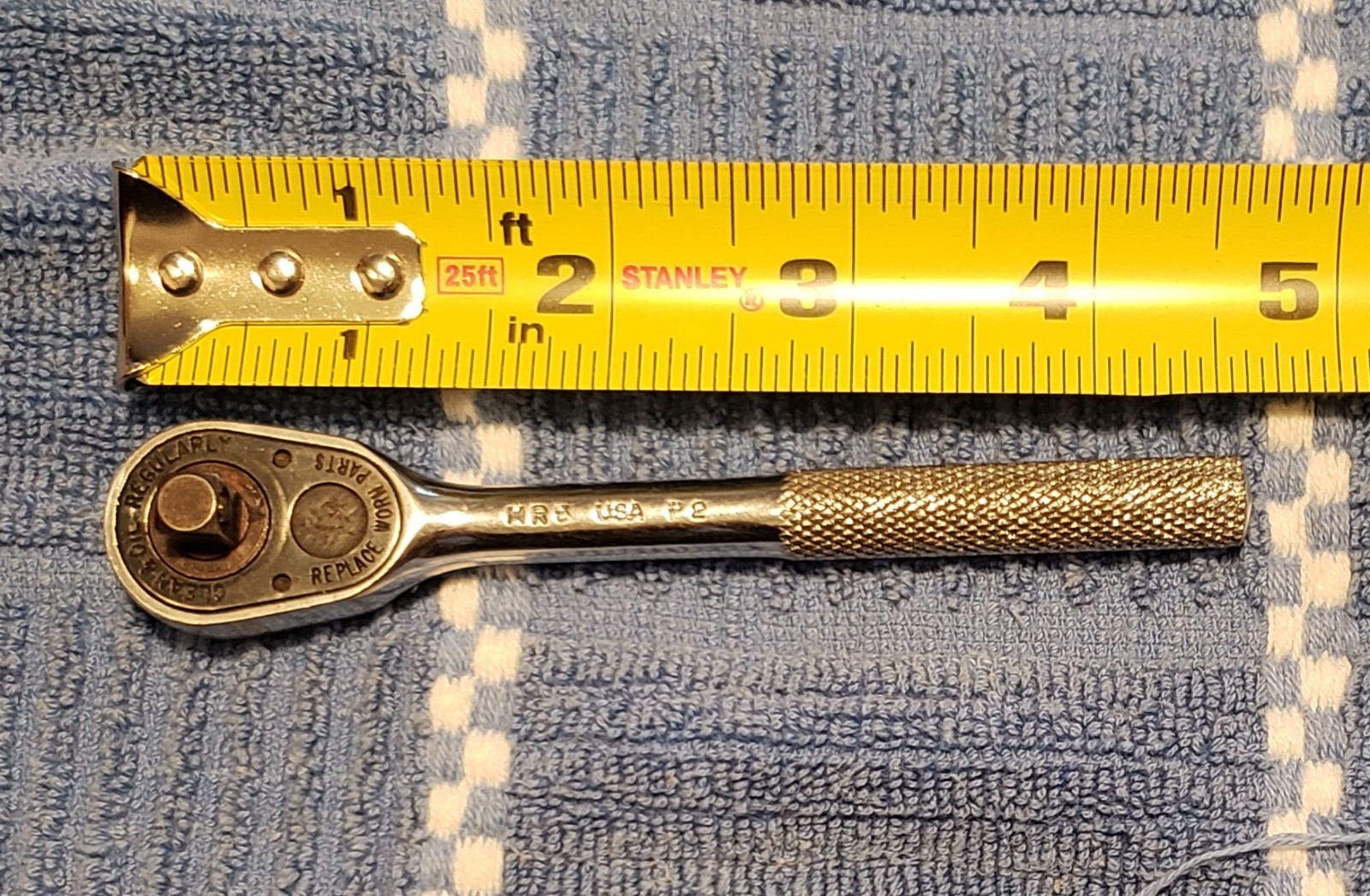 Vtg Mac Tools 1/4″ Drive Ratchet * MR5 * 4 3/4″ long