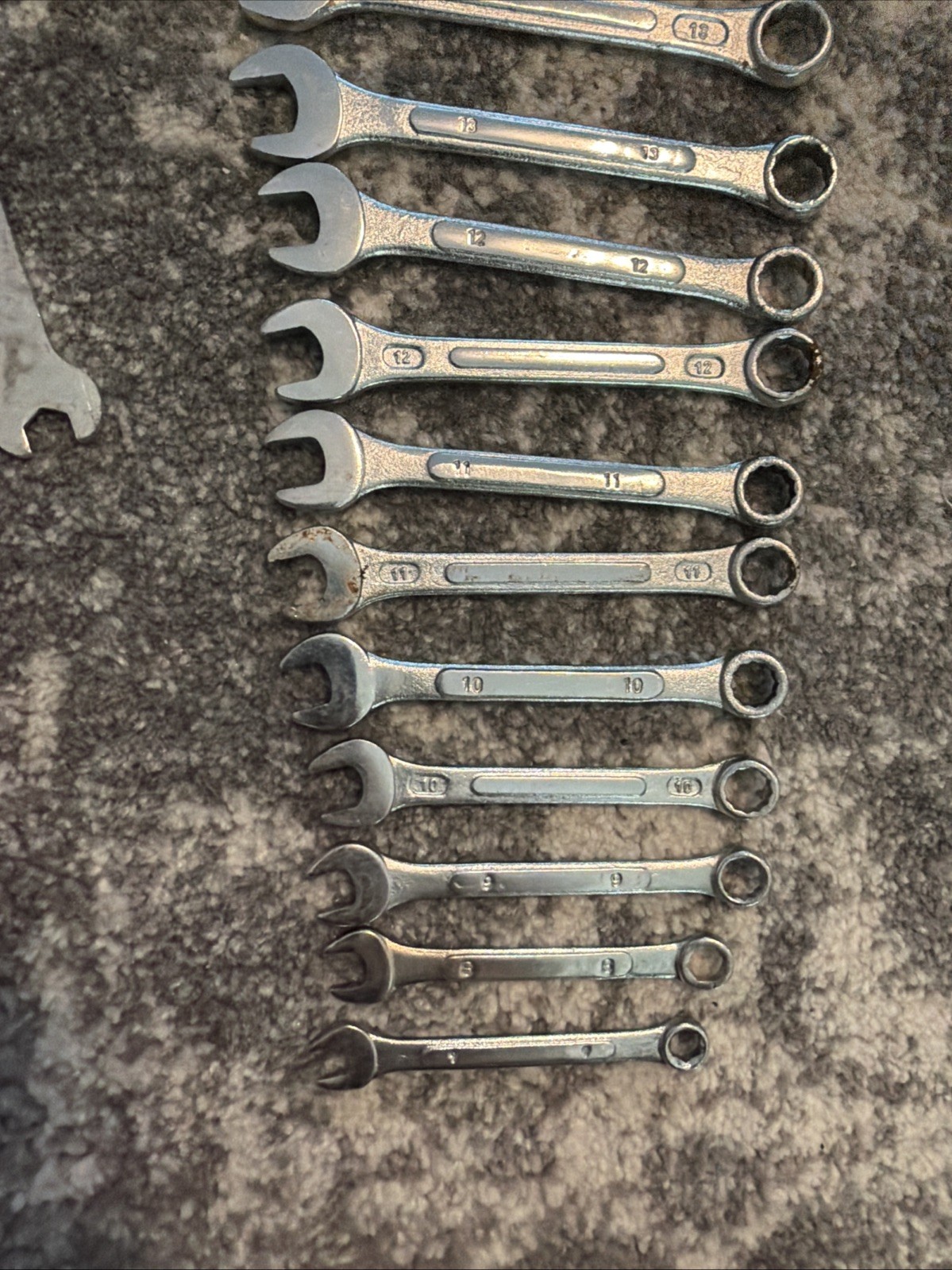 Set Of Wrenches Drop Forged Steel Metric Customary Lot Wrench Tool Tools Kit