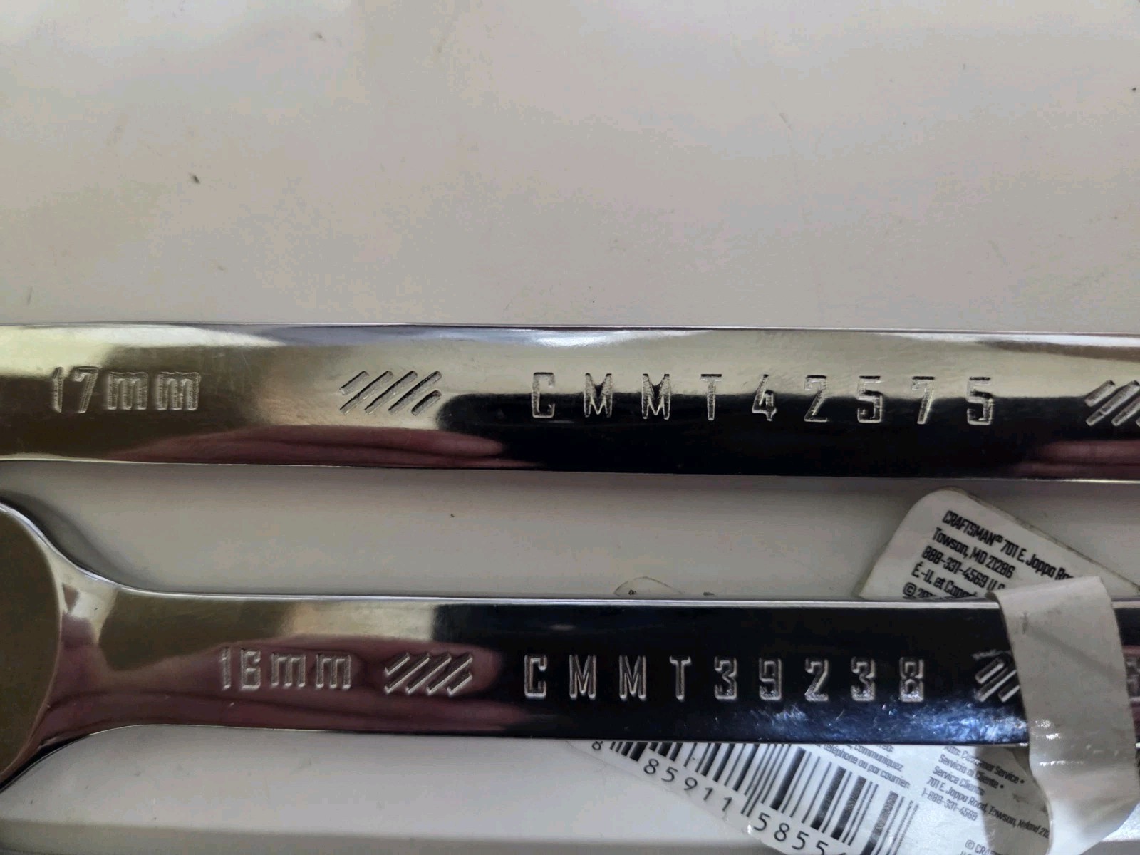 Craftsman 5 PIECE Metric Ratchet Wrenches – 17mm, 16mm, 14mm, 13mm, 11mm – NEW