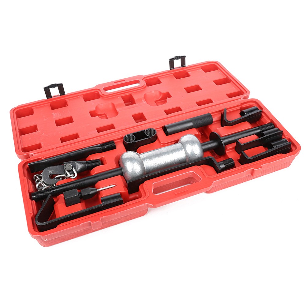 13PC Heavy Duty Dent Puller w/10lbs Slide Hammer Auto Body Truck Repair Tool Kit