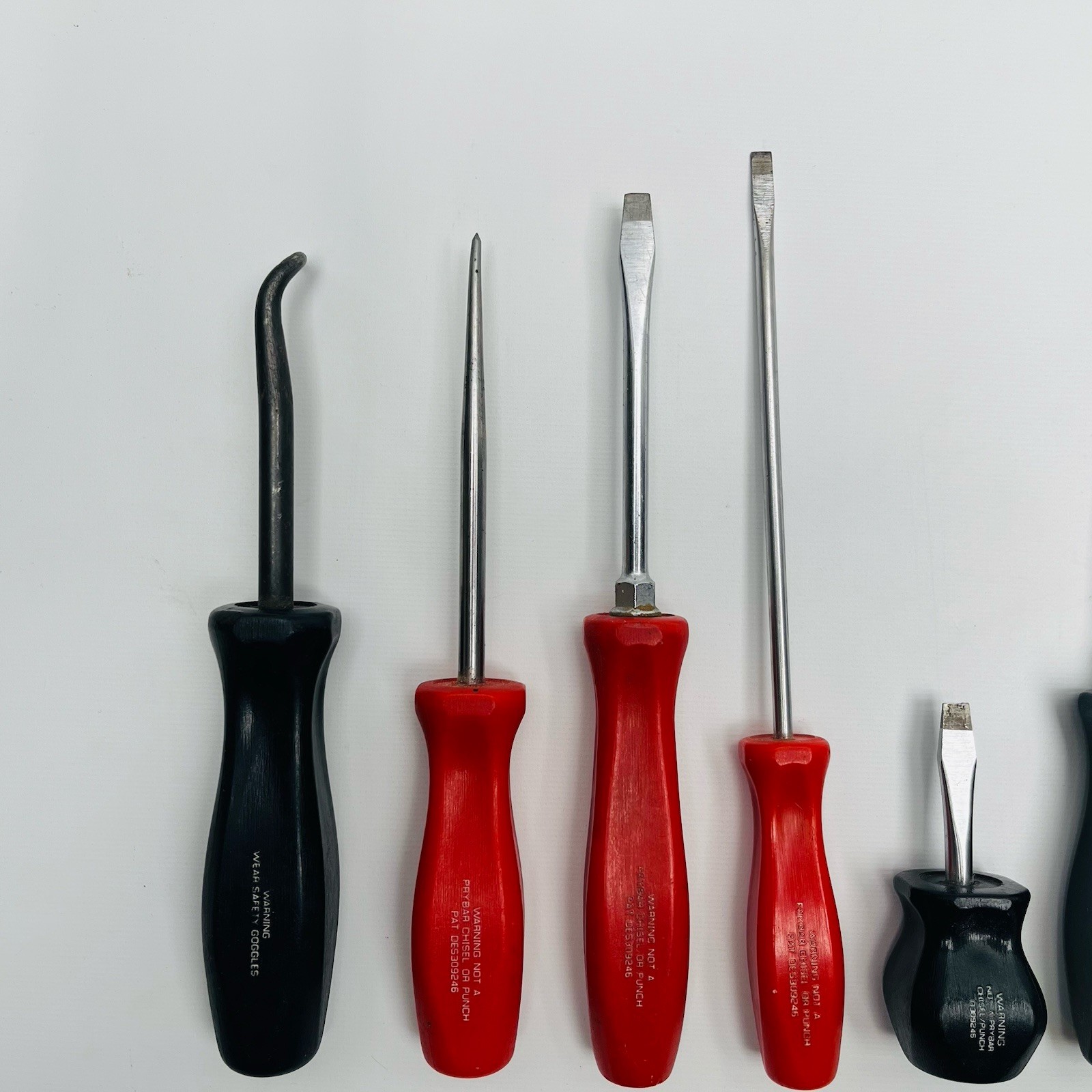 Snap On Lot Of 10 Tools, Screwdrivers, Cotter Pin Puller & Scratch awl