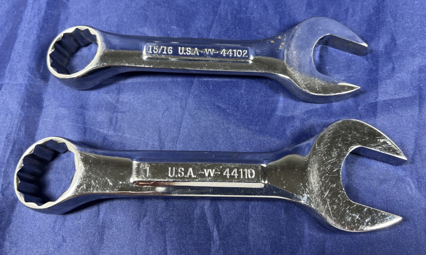 Set Of 11 Craftsman USA 12pt SAE Stubby Combination Wrench Set VV Series