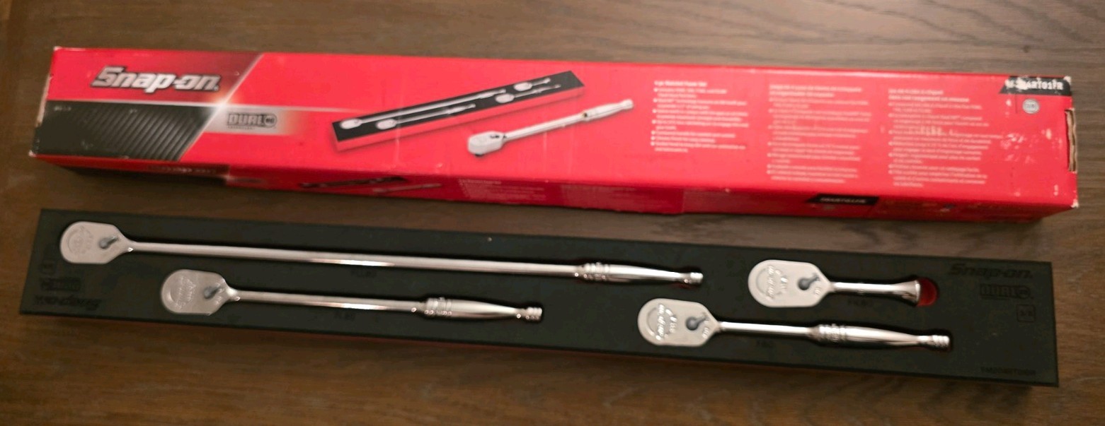 Snap-On Tools USA New 4pc 3/8″ Drive Ratchet Set F80 FL80 FK80 FLL80 204RT01FR