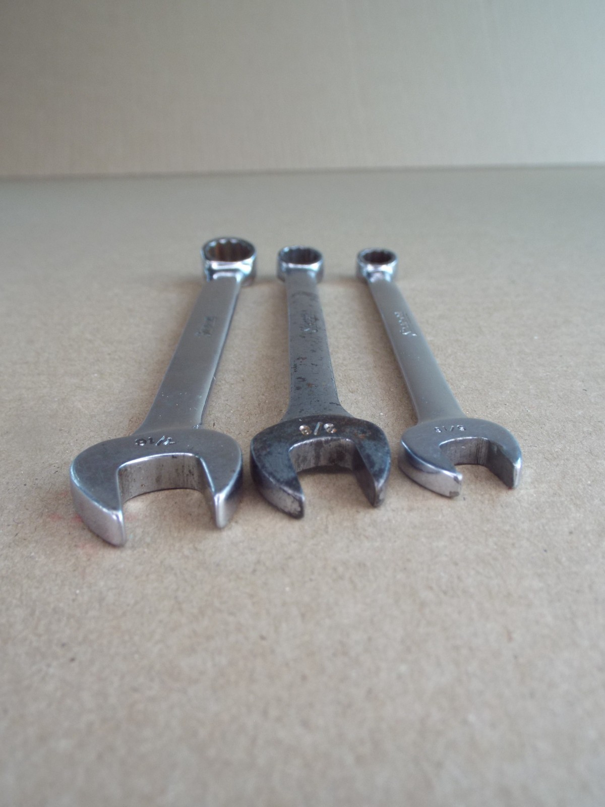 VTG Snap-On 5/16″ 3/8″ 7/16″ Combination Wrench 12 Pt USA Test Works Well (Read)