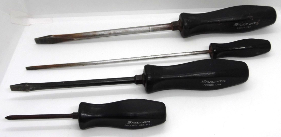 Snap-On Screwdriver Set of 4: GS008, GS001410, GS006 & GS00P31