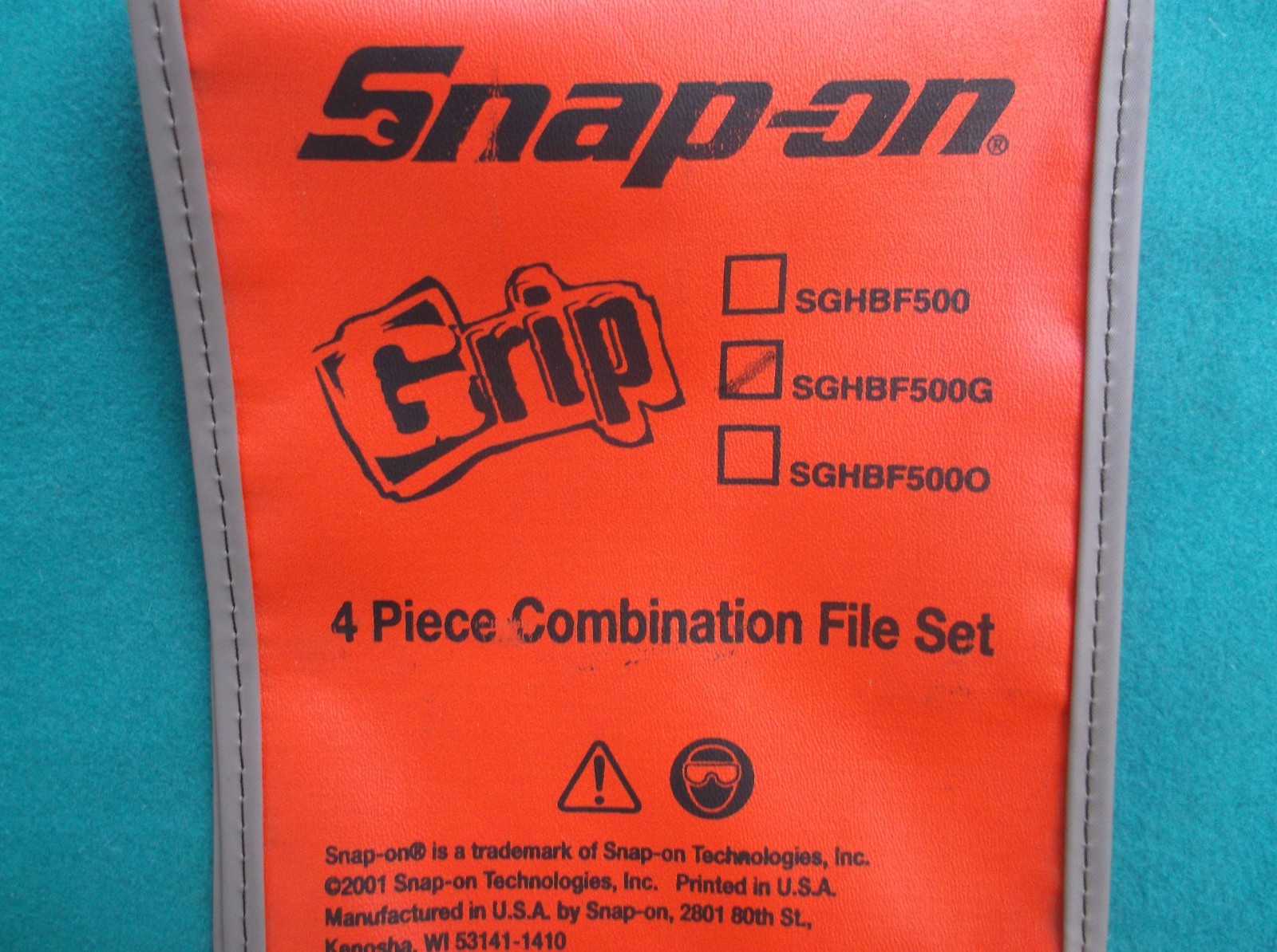 NOS Snap-on C0416A Tool Kit Bag Pouch Only for SGHBF500G Combination File Set